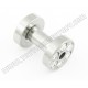 Stainless Steel Ear Screw with Clear Gem